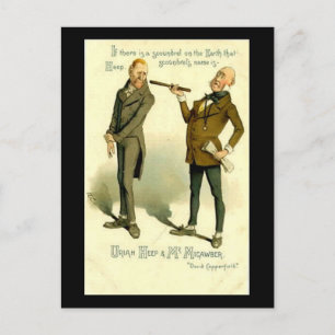 Cartão Postal Charles Dickens, "David Copperfield"