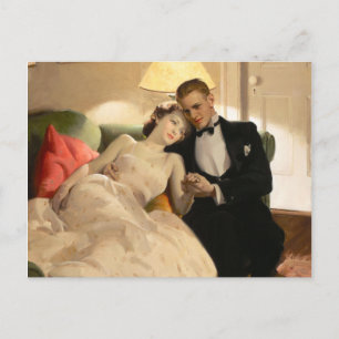 Cartão Postal Charles Edward Chambers: Casal romântico