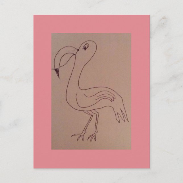 Cartão Postal Charles Flamingo (Frente)