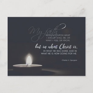 Cartão Postal Charles H. Spurgeon - sozinho em Cristo