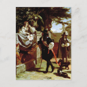 Cartão Postal Charles II e Nell Gwynne
