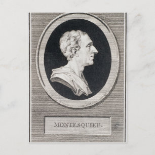 Cartão Postal Charles Louis de Secondat, Barão de Montesquieu