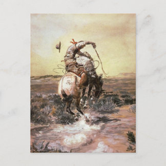 Cartão Postal Charles Marion Russell - Slick Rider