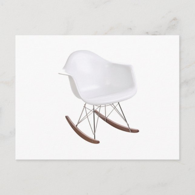 Cartão Postal Charles & Ray Eames Shell Eiffel Rocking Cadeira (Frente)