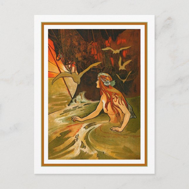 Cartão Postal Charles Robinson - A Sereia (Frente)