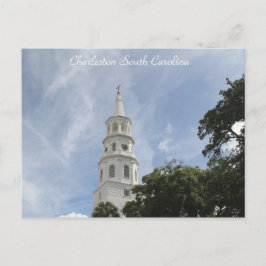 Cartão Postal Charleston Carolina do Sul, Fotografia da Igreja