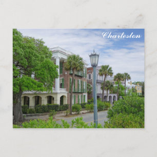 Cartão Postal Charleston South Carolina Battery Historic Homes P