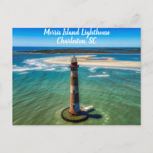 Cartão Postal Charleston South Carolina Morris Island Lighthouse