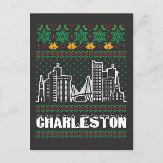 Cartão Postal Charleston South Carolina Ugly Christmas