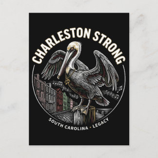 Cartão Postal Charleston Strong Pelican Gullah Geechee Cultural 