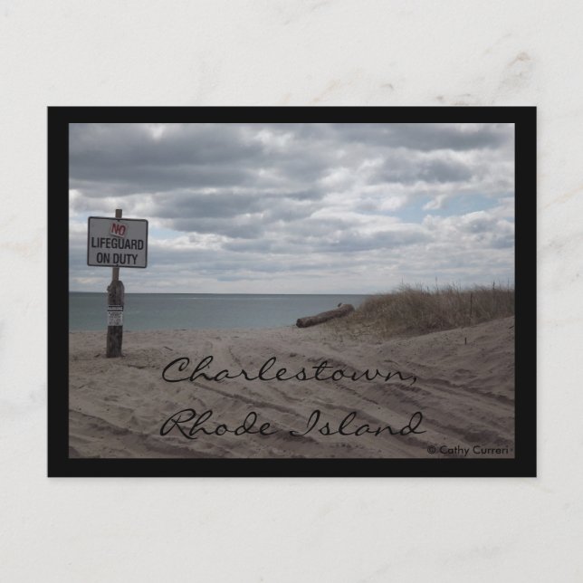 Cartão Postal Charlestown, Rhode Island (Frente)