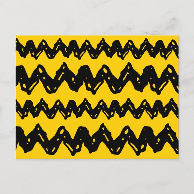 Cartão Postal Charlie Brown Zig Zag Pattern (Frente)