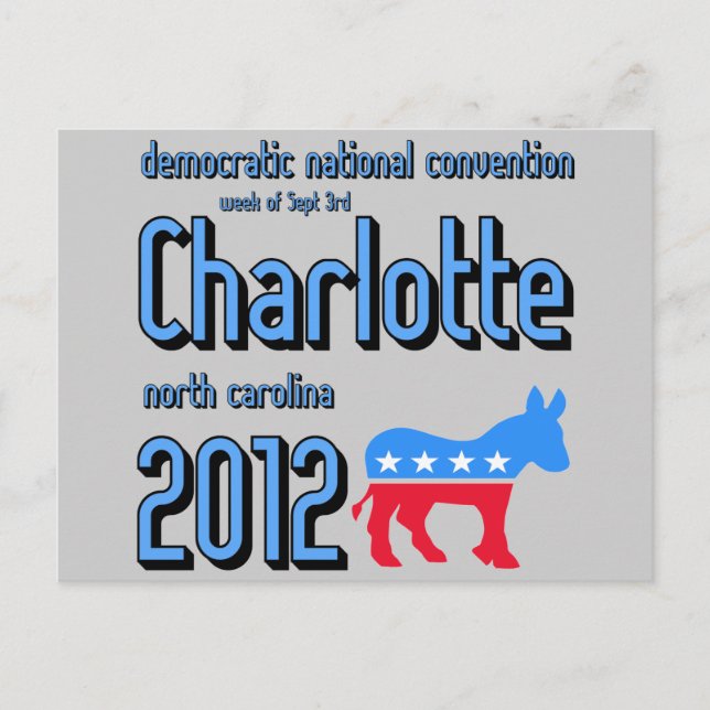 Cartão Postal Charlotte 2012 (Frente)