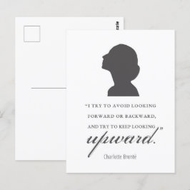 Cartão Postal Charlotte Bronte - Continue Olhando Para Cima - Br