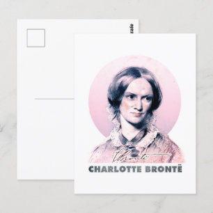 Cartão Postal Charlotte Bronte Pink Richmond - Retrato de Pintur