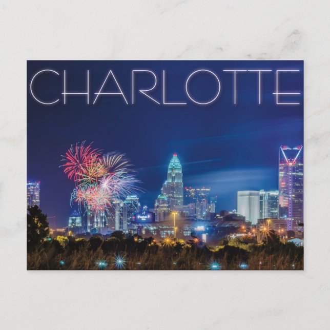Cartão Postal Charlotte NC (Frente)