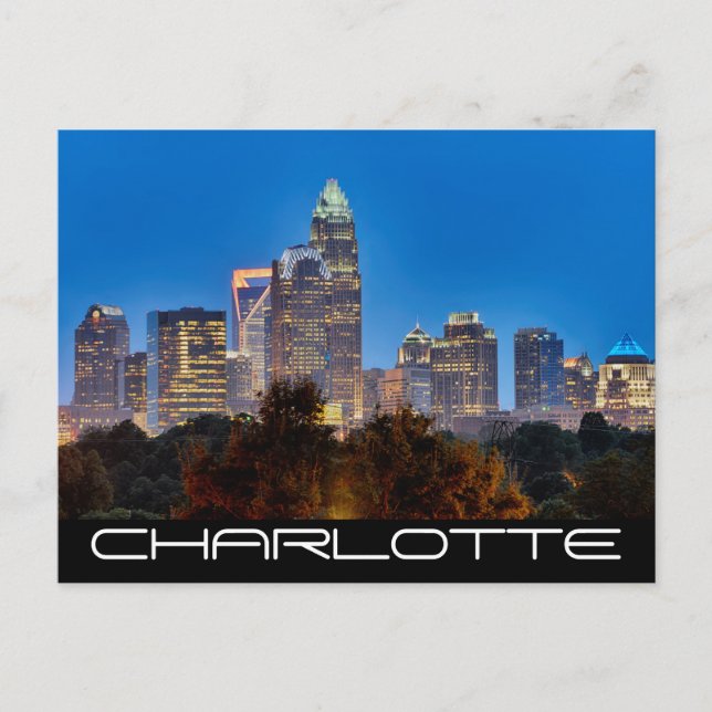 Cartão Postal Charlotte NC (Frente)