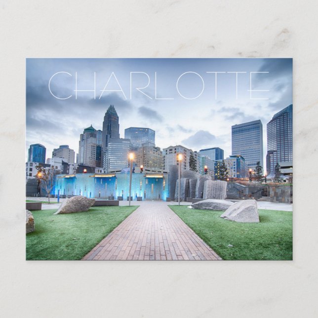Cartão Postal Charlotte NC (Frente)