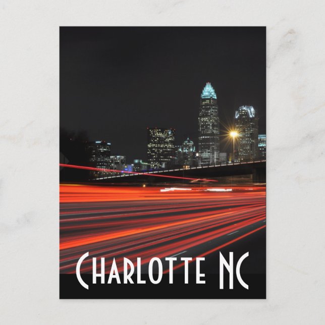 Cartão Postal Charlotte NC (Frente)