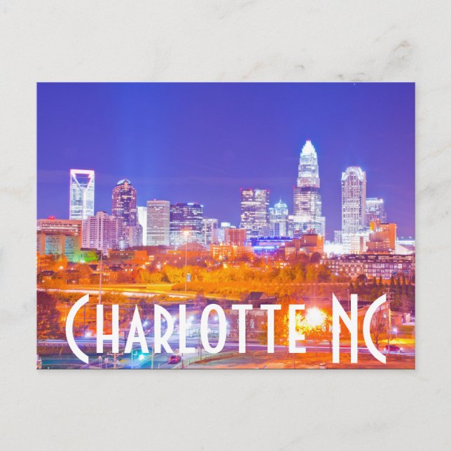 Cartão Postal Charlotte NC (Frente)