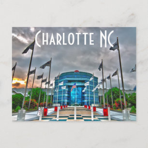 Cartão Postal Charlotte NC baixa a velocidade do motor