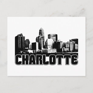 Cartão Postal Charlotte Skyline