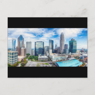 Cartão Postal charlotte skyline blue sky panorama