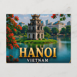 Cartão Postal Charme à Beira do Lago em Hanoi - Patrimônio Vietn