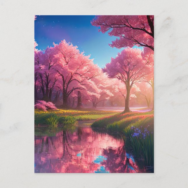 Cartão Postal Charme do rio Captivating (Frente)