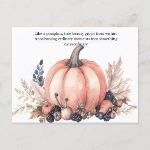 Cartão Postal Charming Pumpkin