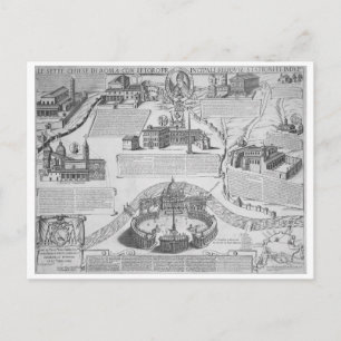 Cartão Postal Charta Postalis Indulgentiae VII Ecclesiarum Urbis