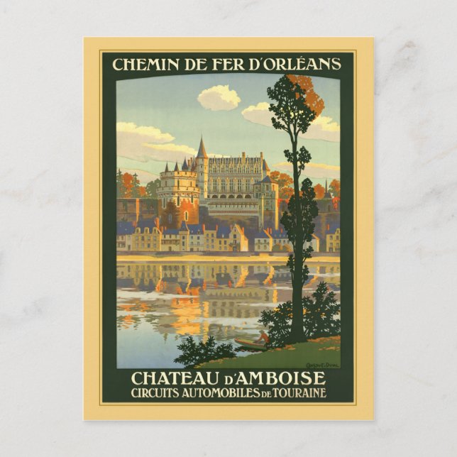 Cartão Postal Chateau d'Amboise (Frente)