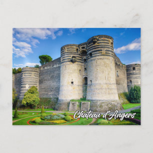 Cartão Postal Chateau d'Angers, Angers, França