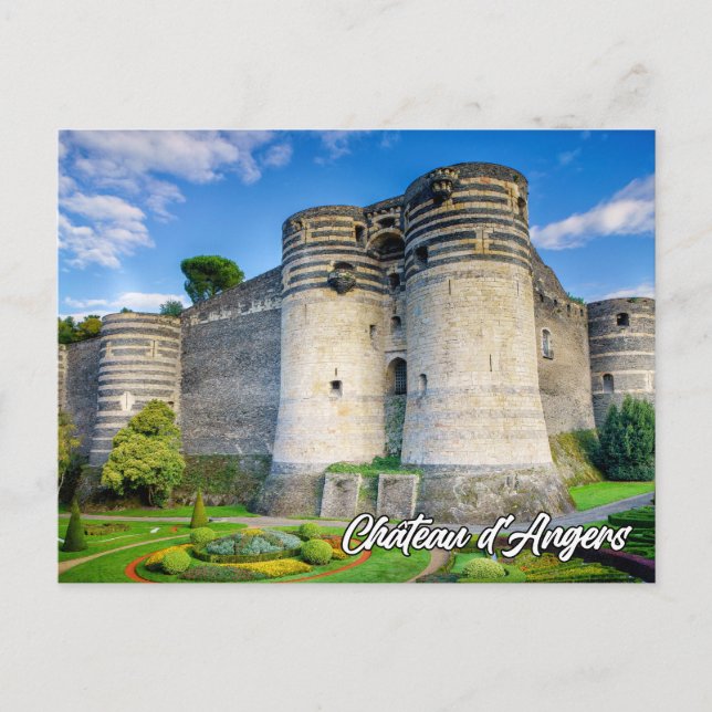 Cartão Postal Chateau d'Angers, Angers, France (Frente)