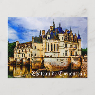 Cartão Postal Chateau de Chenonceau. França.