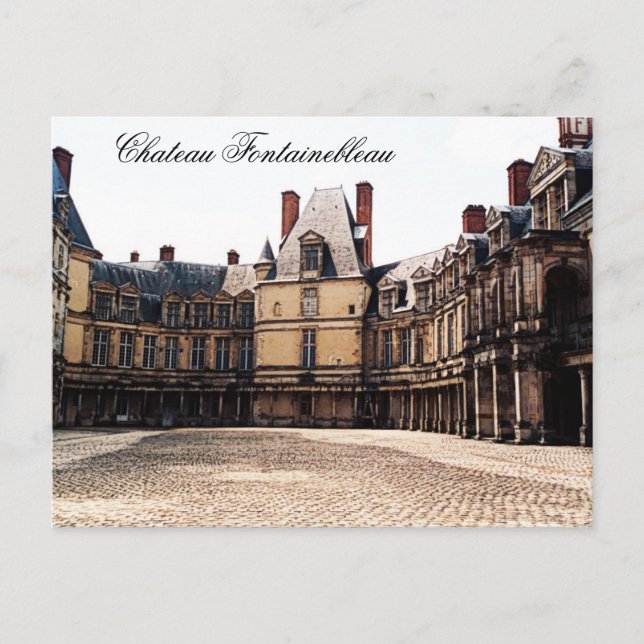 Cartão Postal Chateau Fontainebleau, França (Frente)