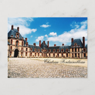 Cartão Postal Chateau Fontainebleau, França