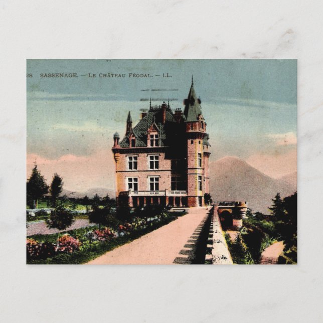 Cartão Postal Chateau Francês (Frente)