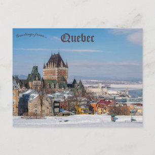 Cartão Postal Chateau Frontenac Quebec