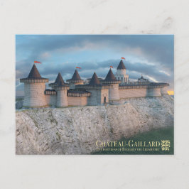 Cartão Postal Château-Gaillard, at the sunrise