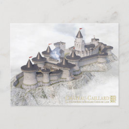 Cartão Postal Château-Gaillard, sur la mer de brume hivernale,
