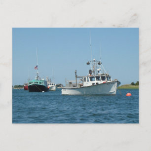 Cartão Postal Chatham Harbor Boats