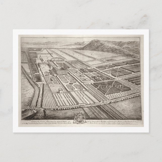 Cartão Postal Chatsworth House, assento de William Cavendish (16 (Frente)