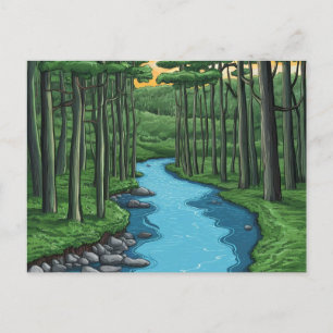 Cartão Postal Chattahoochee River Atlanta, Georgia Painting