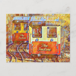Cartão Postal Chattanooga Incline Caminho-de-Ferro Pintura