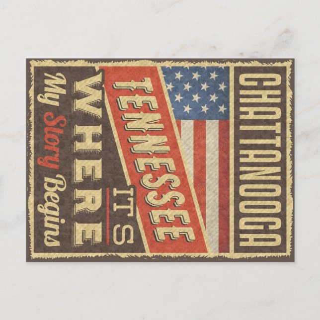 Cartão Postal Chattanooga Tennessee (Frente)