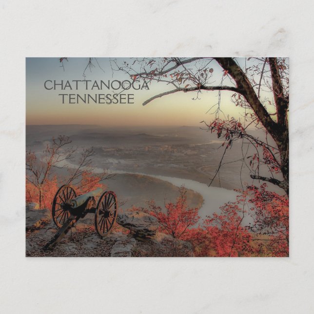 Cartão Postal Chattanooga Tennessee da Montanha Lookout (Frente)