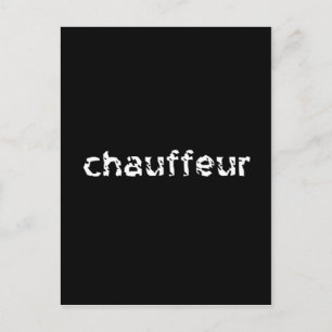 Cartão Postal Chauffeur