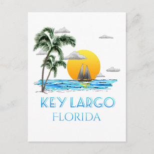 Cartão Postal Chave de Navegação Largo Florida Keys