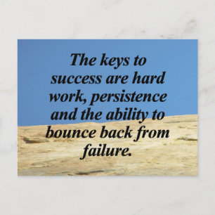 Cartão Postal Chaves para o sucesso